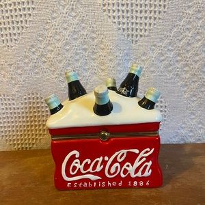 Vintage Coca Cola cooler trinket box